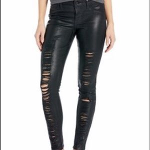 Guess ripped metallic jeans sz 29